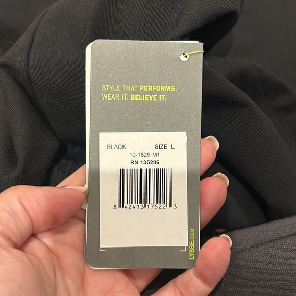 NWT Lysse Black Boot Cut Trousers/Leggings Size Large - Picture 8 of 11